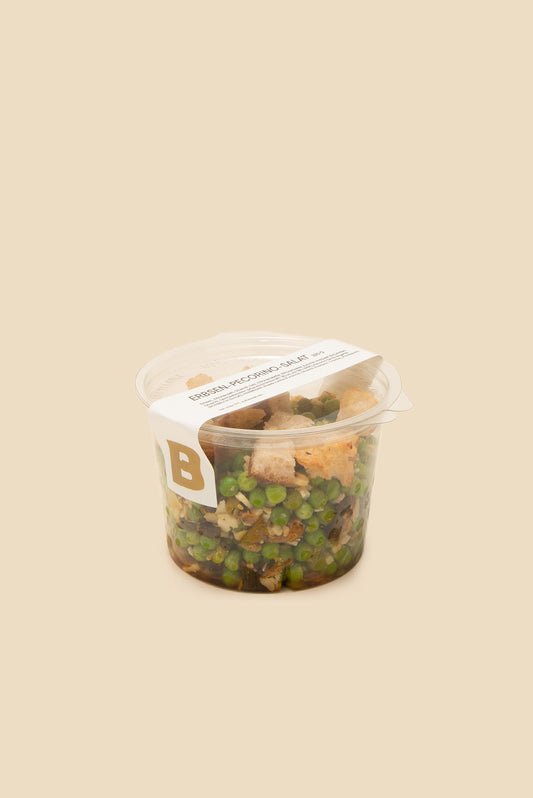 ERBSEN-PECORINO-SALAT