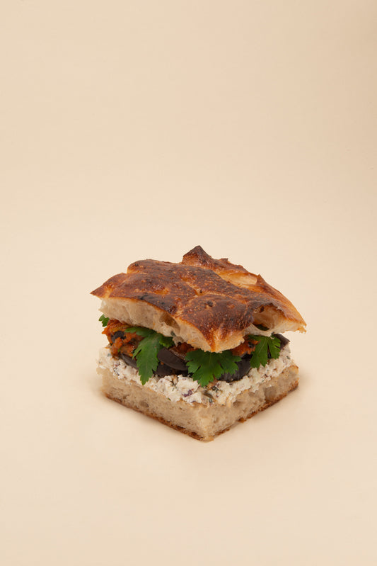 FETA AUBERGINEN FOCACCIA